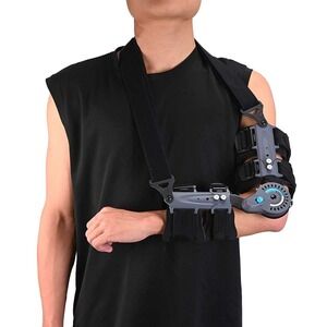 Komzer Hinged ROM Elbow Brace w Sling Stabilizer for Surgery Recovery, (Left)NWT